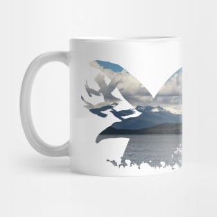 Humpback whale shape desing Mug